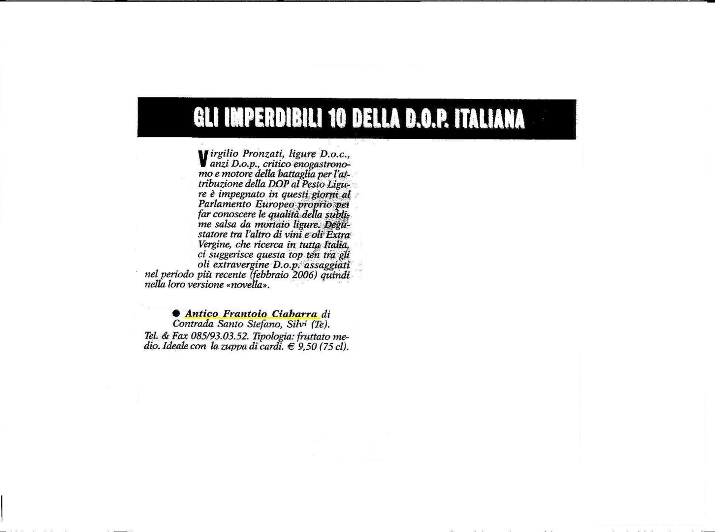 OGGI DEL 29/03/06